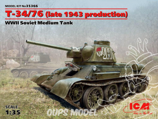 Icm maquette militaire 35366 T-34/76 Fin de production 1943 WWII 1/35