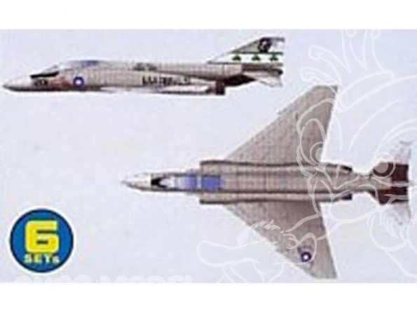 Trumpeter maquette avion 06219 SET DE 6 AVIONS MC DONNELL DOUGLAS F-4J PHANTOM II 1/350