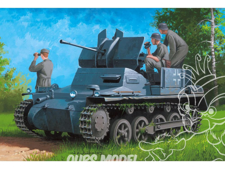Hobby Boss maquette militaire 80147 Flakpanzer IA avec Remorque de munitions 1/35