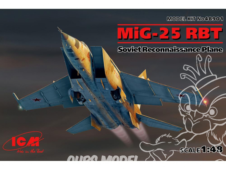 Icm maquette avion 48901 MiG-25 RBT 1/48