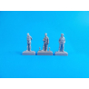 CMK Personnage resine F72326 3 Membres d'équipage Barracuda debout 1/72