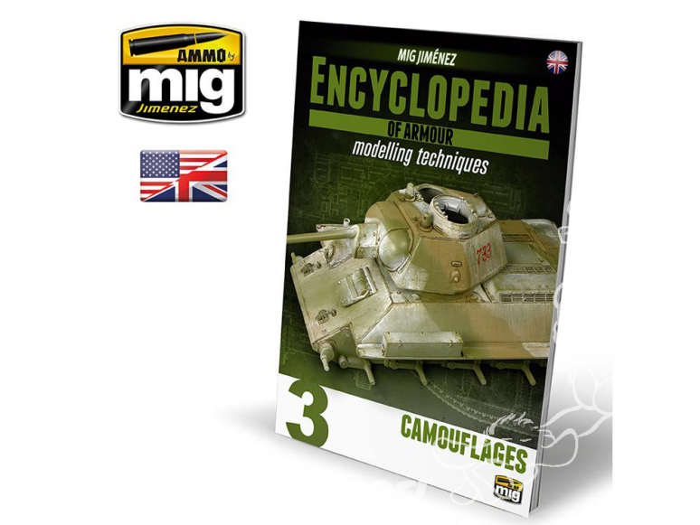 MIG magazine 6152 Encyclopedie des techniques de modelisme des blindes Vol. 3 - Camouflages en Anglais