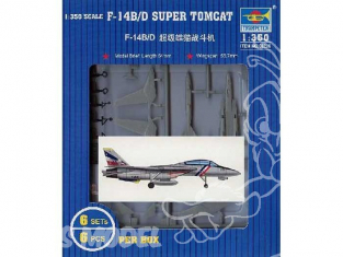 Trumpeter maquette avion 06236 SET DE 6 AVIONS F-14B/D SUPER TOMCAT 1/350