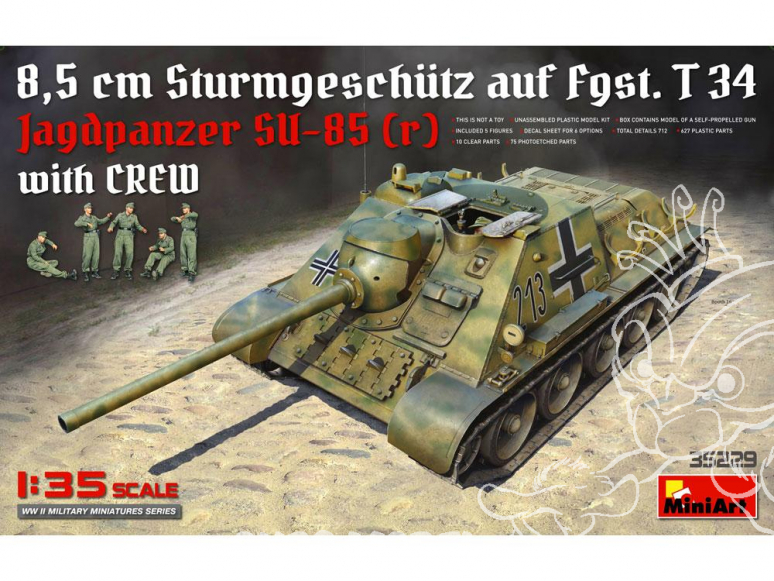 Mini Art maquette militaire 35229 Jagdpanzer SU-85 (R) 1/35
