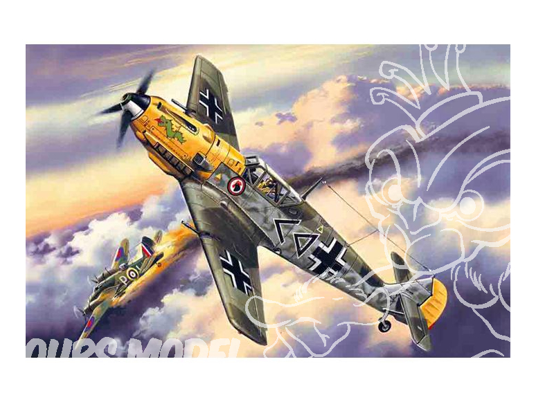 Icm maquette avion 72132 Messerschmitt Bf109E-4 WWII 1/72