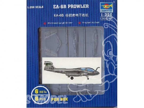 Trumpeter maquette avion 06237 SET DE 6 AVIONS EA-6B PROWLER 1/350