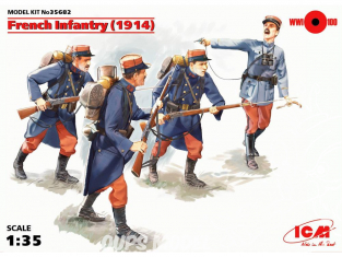 Icm maquette figurines 35682 Infanterie Française 1914 WWI 1/35