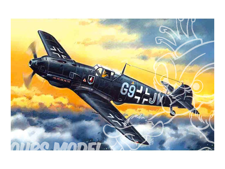 Icm maquette avion 72134 Messerschmitt Bf109E-4 Chasseur de nuit WWII 1/72