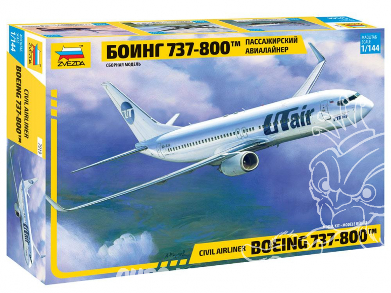 Zvezda maquette avion 7019 Boeing 737-800™ U Tair 1/144