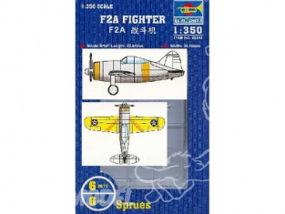 Trumpeter maquette avion 06242 SET DE 6 AVIONS BREWSTER F2A BUFFALO 1/350