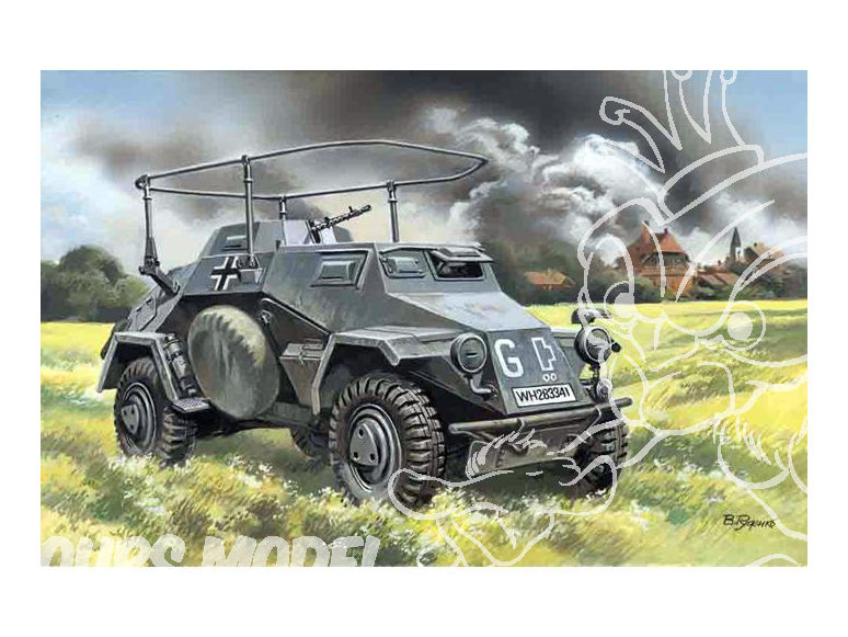 Icm maquette militaire 72421 Sd.Kfz.223 Communication Radio WWII 1/72