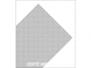 maquett 611-02 1 plaque de PVC souple grille droite 194x320mm 0,32mm