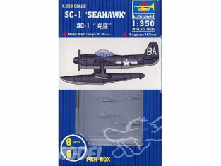 Trumpeter maquette avion 06250 SET DE 6 HYDRAVIONS SC-1 SEAHAWK US NAVY 1/350