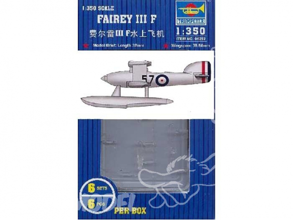 Trumpeter maquette avion 06252 SET DE 6 HYDRAVIONS FAIREY III F ROYAL NAVY 1/350