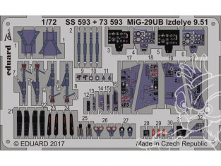 Eduard photodecoupe avion 73593 MiG-28UB Izdelye 9.51 Trumpeter 1/72