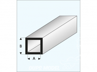 maquett 420-53/3 1 Profilé styrene blanc carré 3x5mm 330mm de long