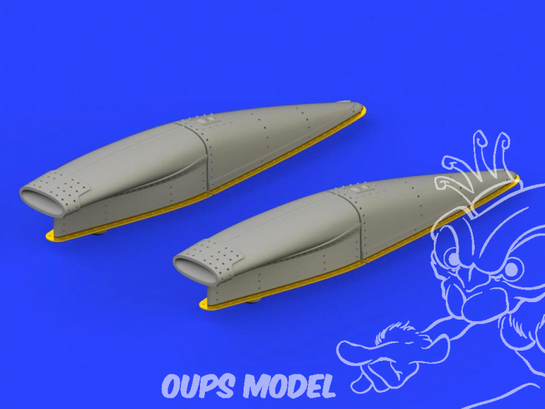 Eduard kit d'amelioration avion brassin 648301 Prises d'air F-8E Crusader Hasegawa / Eduard 1/48