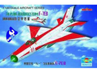 Trumpeter maquette avion 01326 F-7EB CHASSEUR CHINOIS 1/144