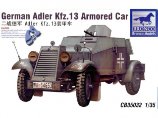Bronco maquette militaire 35032 "ADLER" Kfz.13 1/35