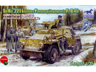 Bronco maquette militaire 35033 SdKfz 221 Leichter 1/35