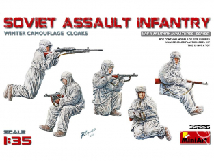 Mini Art personnages militaires 35226 Infanterie d’assaut soviétique tenue hivers prévue sur char 1/35