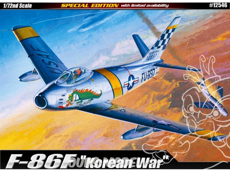 Academy maquette avion 12546 North American F-86F Sabre guerre de corée 1/72