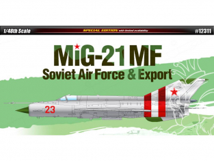 Academy maquette avion 12311 MiG-21MF Soviet Air Force et Export 1/48