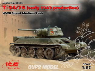 Icm maquette militaire 35365 T-34/76 Début de production 1943 WWII 1/35