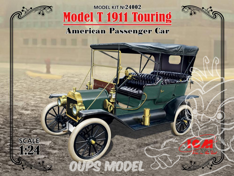 Icm maquette voiture 24002 Ford Model T 1911 Touring 1/24
