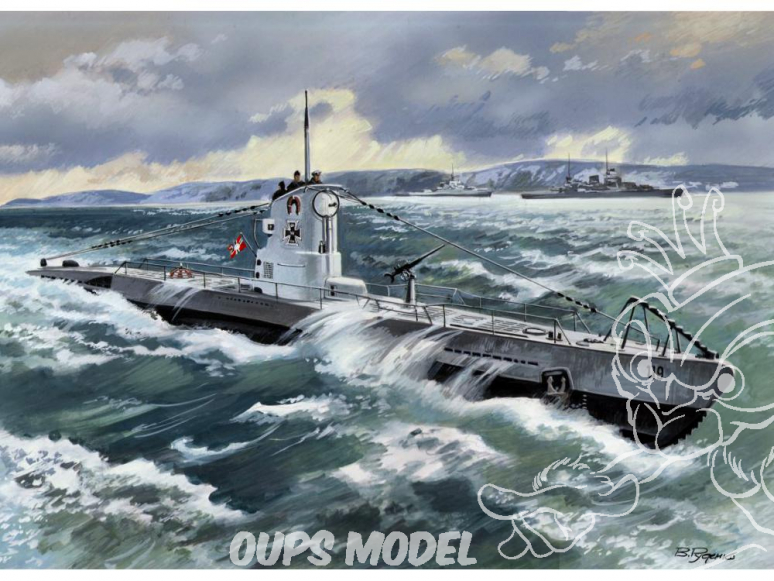 Icm maquette sous-marin S.009 U-Boat Type IIB (1939) WWII 1/144