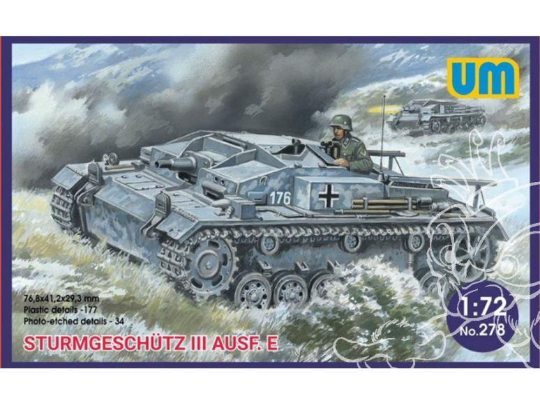 UM Unimodels maquettes militaire 278 STURMGESCHUTZ III Ausf E 1941 1/72