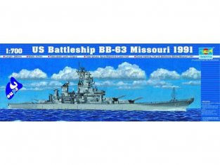 trumpeter maquette bateau 05705 CUIRASSE U.S. BB-63 MISSOURI 1/7