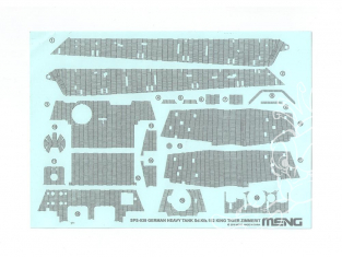 Meng accessoires diorama SPS-039 Set de decalques ZIMMERIT pour SdKfz 182 KING TIGER 1/35