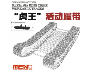 Meng maquette militaire SPS-038 SET DE CHENILLES MAILLON PAR MAILLON pour SdKfz 182 KING TIGER 1/35