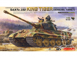 Meng maquette militaire TS-031 Sd.Kfz 182 KING TIGER (TOURELLE HENSCHEL) 1/35