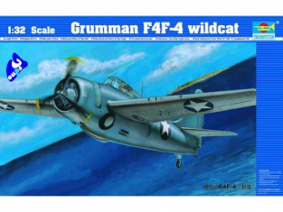 TRUMPETER maquette avion 02223 F4F-4 WILDCAT 1/32