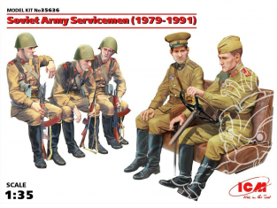 Icm maquette figurines 35636 Soldats de l'Armee Sovietique (1979 - 1991) 1/35