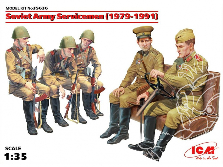 Icm maquette figurines 35636 Soldats de l'Armee Sovietique (1979 - 1991) 1/35