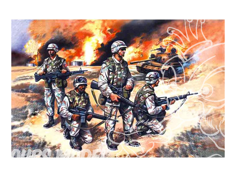 Icm maquette figurines 35201 Forces d'Elite US en Irak 1/35