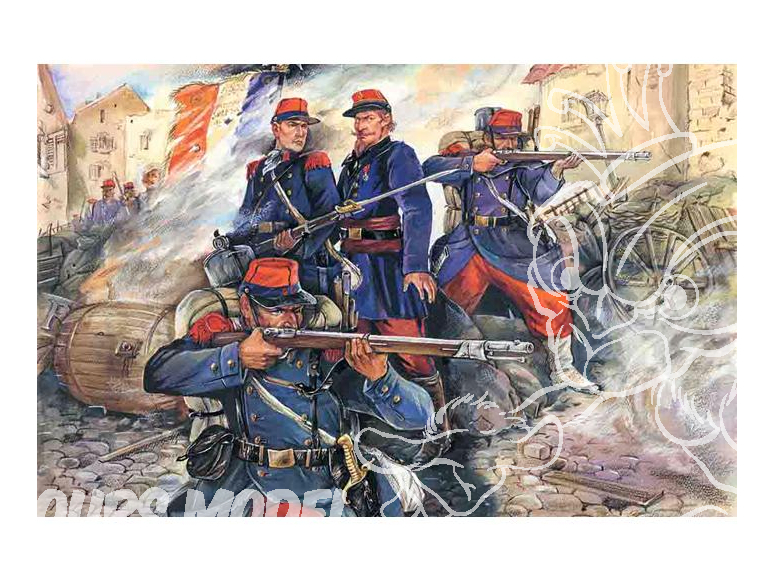 Icm maquette figurines 35061 Infanterie de ligne Française 1870 - 1871 1/35