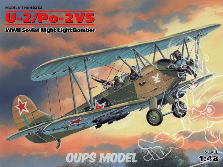 Icm maquette avion 48252 Polikarpov U-2 / Po-2VS Bombardier nocturne léger WWII 1/48