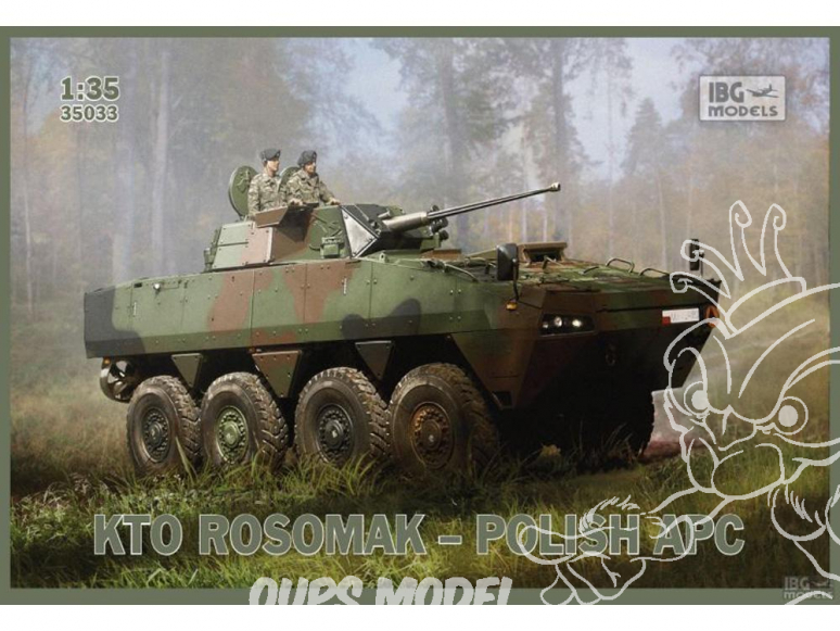 IBG maquette militaire 35033 KTO ROSOMAK TRANSPORT DE TROUPES BLINDE POLONAIS 2005 1/35