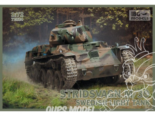 IBG maquette militaire 72034 STRIDSVAGN M/39 CHAR LEGER SUEDOIS 1/72