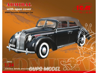 Icm maquette militaire 24022 Opel Admiral avec Toit ouvrant WWII 1/24