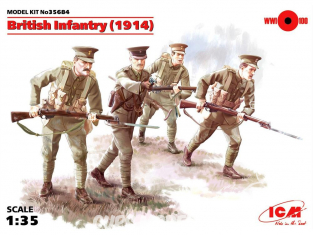 Icm maquette figurines 35684 Infaterie Britannique 1914 - WWI 1/35