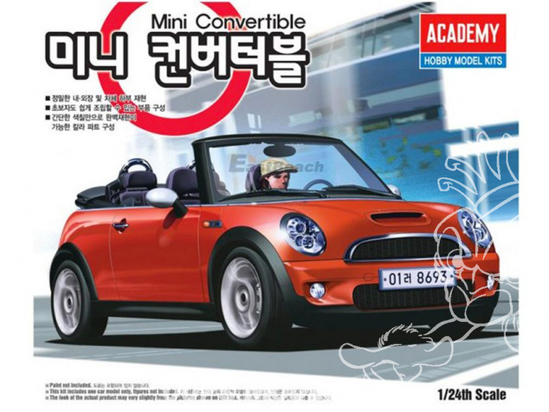 Academy maquette voiture 15104 Mini convertible 1/24