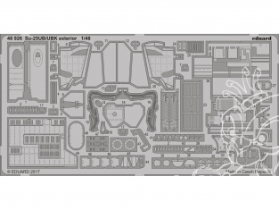 EDUARD photodecoupe avion 48926 Exterieur Sukhoi Su-25UB/UBK Smer 1/48