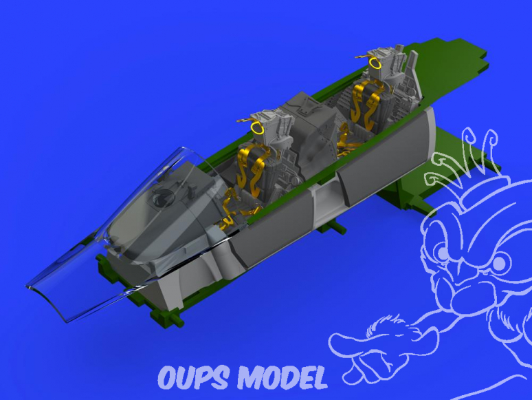 Eduard kit d'amelioration avion brassin 648312 Cockpit F-14A Tomcat Tamiya 1/48