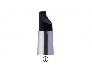 AMI Pinceau Silicone Colour Shapers 73403 noir dur Taille 10 forme concave biseauté