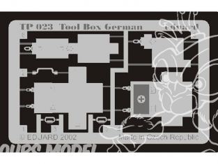 Eduard photodecoupe TP023 BOITE A OUTILS ALLEMANDE 1/35